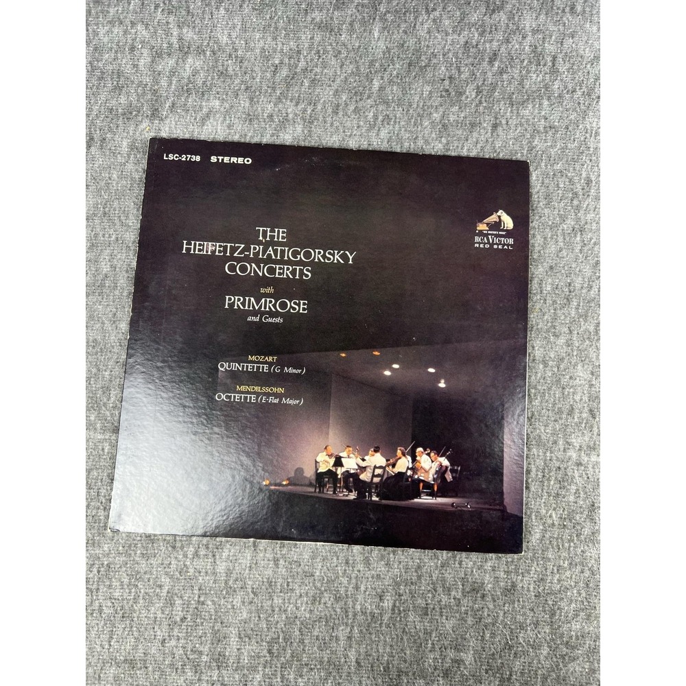 Heifetz Piatigorsky Primrose Mozart Quintet RCA Victor LSC-2738 Vinyl LP Record